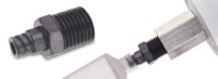 Cartridge Syringe Adapter; 1/4 MNPT x Female Luer; (5 pack)